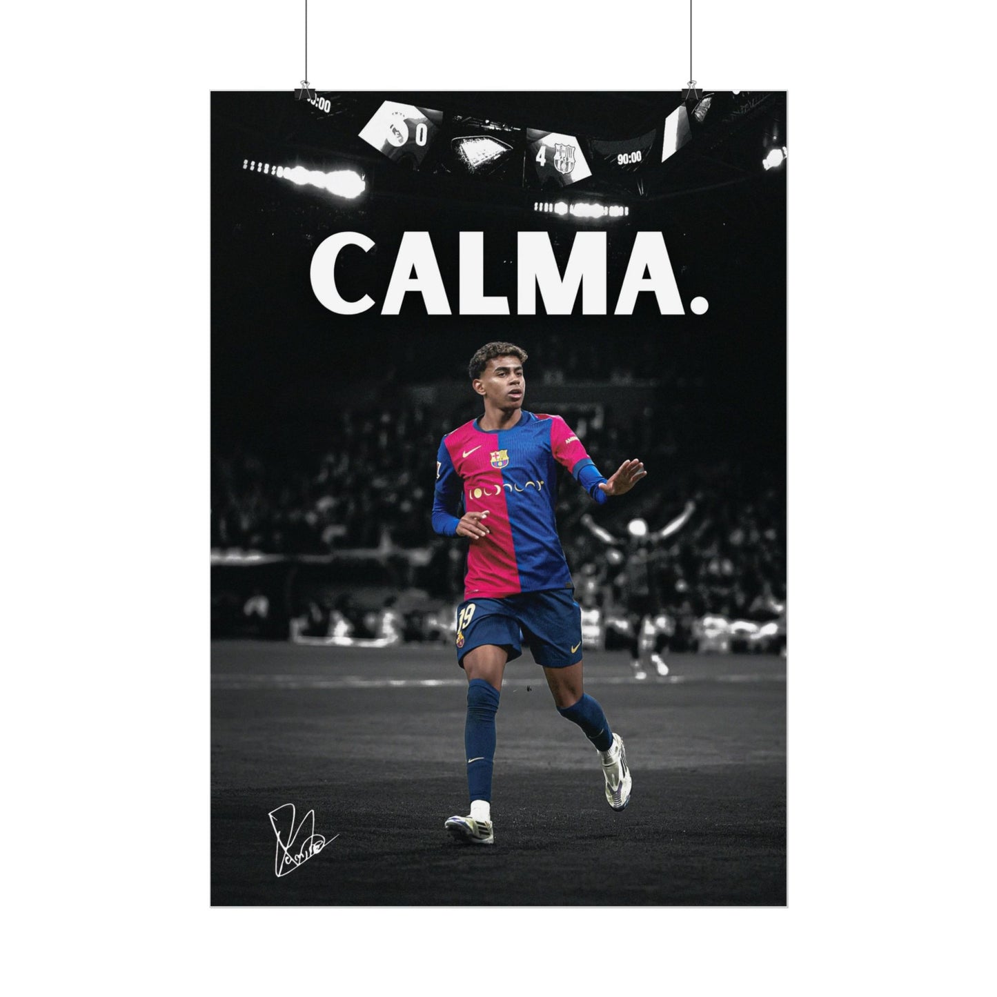 'Calma' Lamine Yamal poster