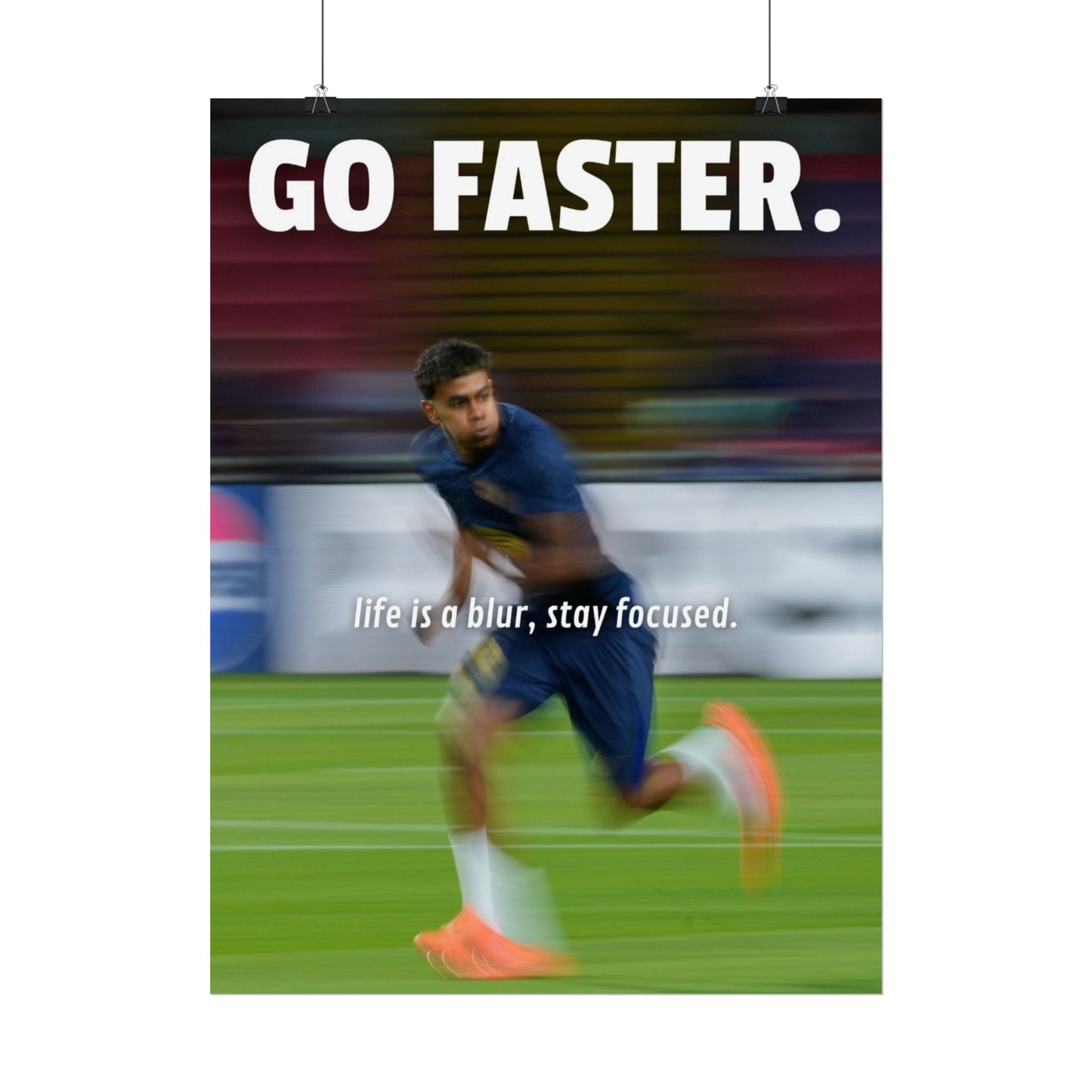 'Go faster' Lamine Yamal rolled poster 'Go faster'